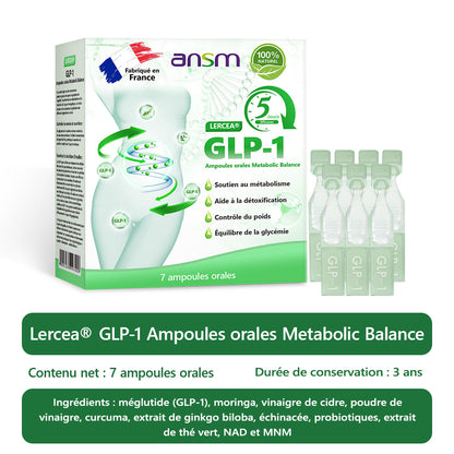 Vente directe en magasin phare recommandée par l'ANSM LERCEA® GLP-1 ampoule buvable équilibre métabolique Obésité, maladies cardiovasculaires, diabète, syndrome d'apnée du sommeil, problèmes articulaires, etc.🔥🔥