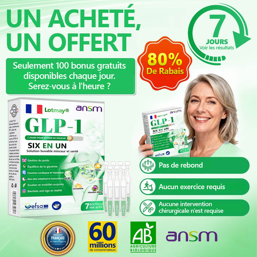 La seule formule orale GLƤ-1 6-en-1🎑𝐋𝐨𝐭𝐦𝐚𝐲® approuvée et soutenue par l’ANSM🇫🇷