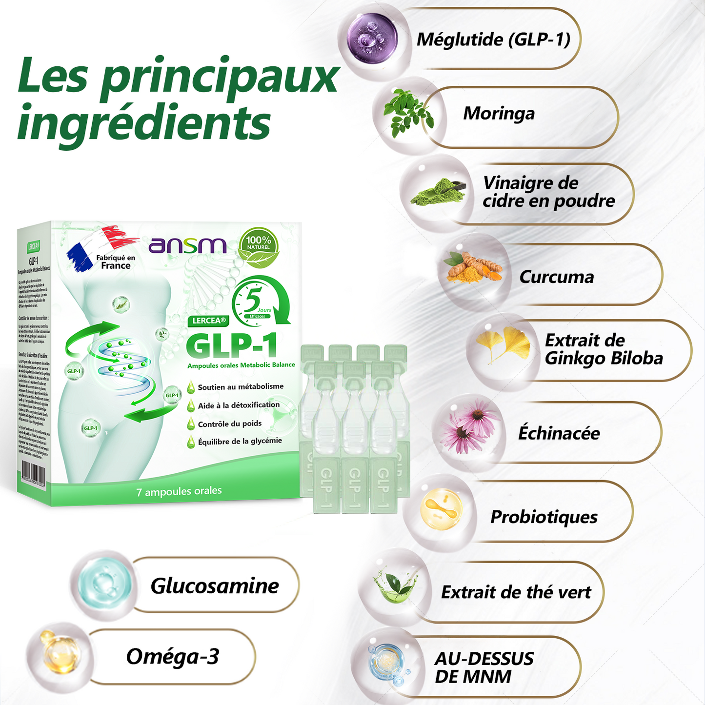 🏆 Magasin officiel | 𝐋𝙀𝑹c𝗘𝗔® GLP-1 Liquide oral pour la perte de poids et la santé métabolique ✅ Pour l'obésité, la santé cardiovasculaire, le diabète, l'apnée du sommeil, les problèmes articulaires et plus encore.🔥🔥
